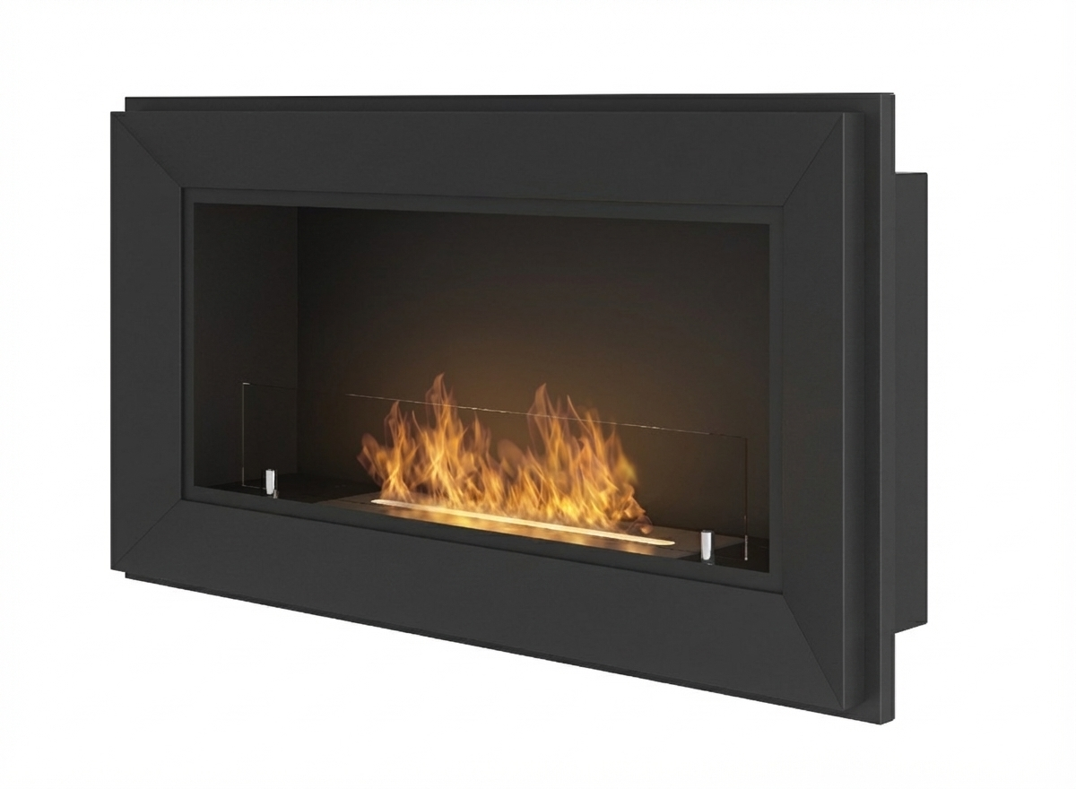 Biocamino Frame 900x490 Mm - Nero opaco