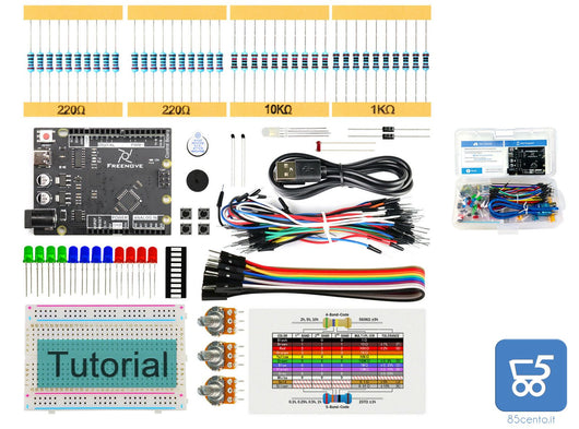 Freenove Basic Starter Kit FNK0007 Board 151 componenti 19 progetti (compatibile con arduino IDE)