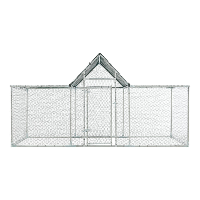 Gabbia Arguin per Pollame con Tettuccio Protezione Sole - lungo 3 metri [pro.tec]