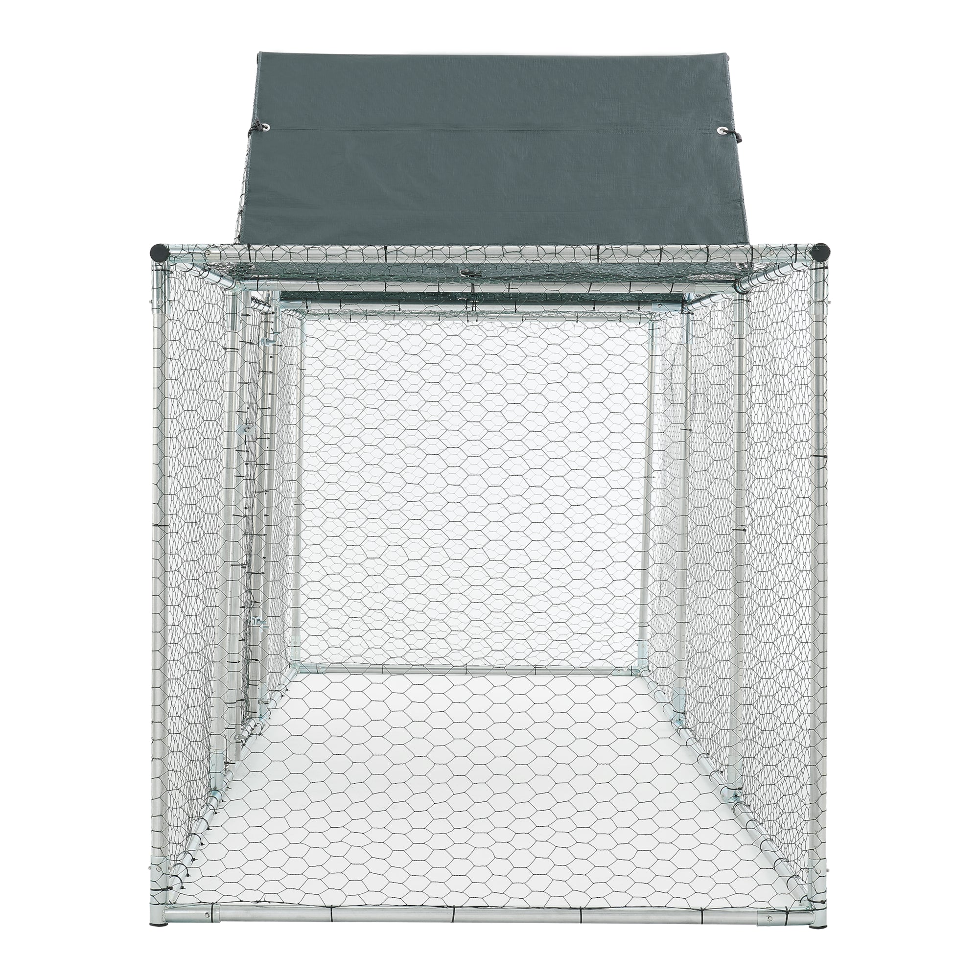 Gabbia Arguin per Pollame con Tettuccio Protezione Sole - lungo 3 metri [pro.tec]