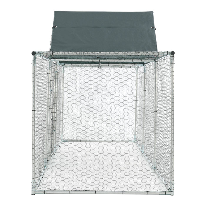 Gabbia Arguin per Pollame con Tettuccio Protezione Sole - lungo 3 metri [pro.tec]