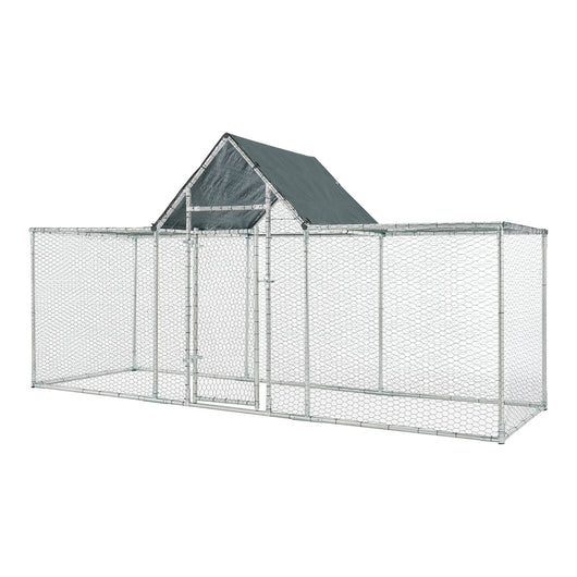 Voliera da esterno Arguin 300 x 100 x 100 - 150 cm verde argento 03_0006705