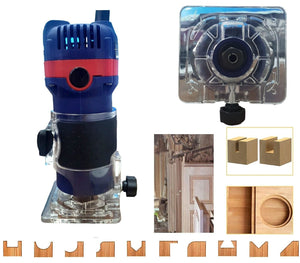 Fresatrice Verticale Elettrica 710W 6,35 MM Rifilatore fresa X Legno Trimmer RER-710