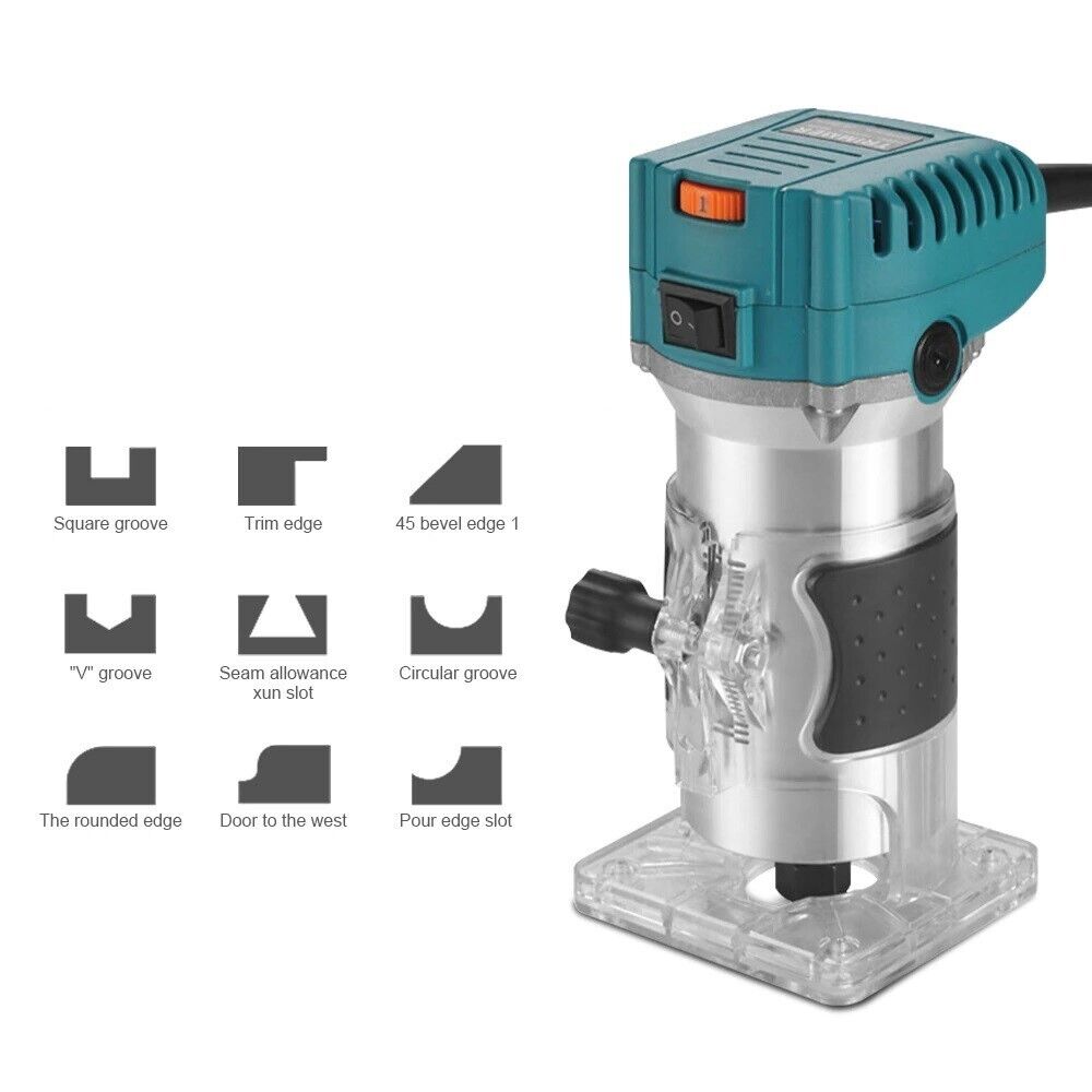 Fresatrice Verticale Elettrica 800W 6.35MM 6MM 8MM Rifilatore fresa per Legno