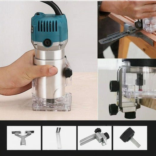 Fresatrice Verticale Elettrica 950W 6MM Rifilatore fresa per Legno Trimmer VP10801