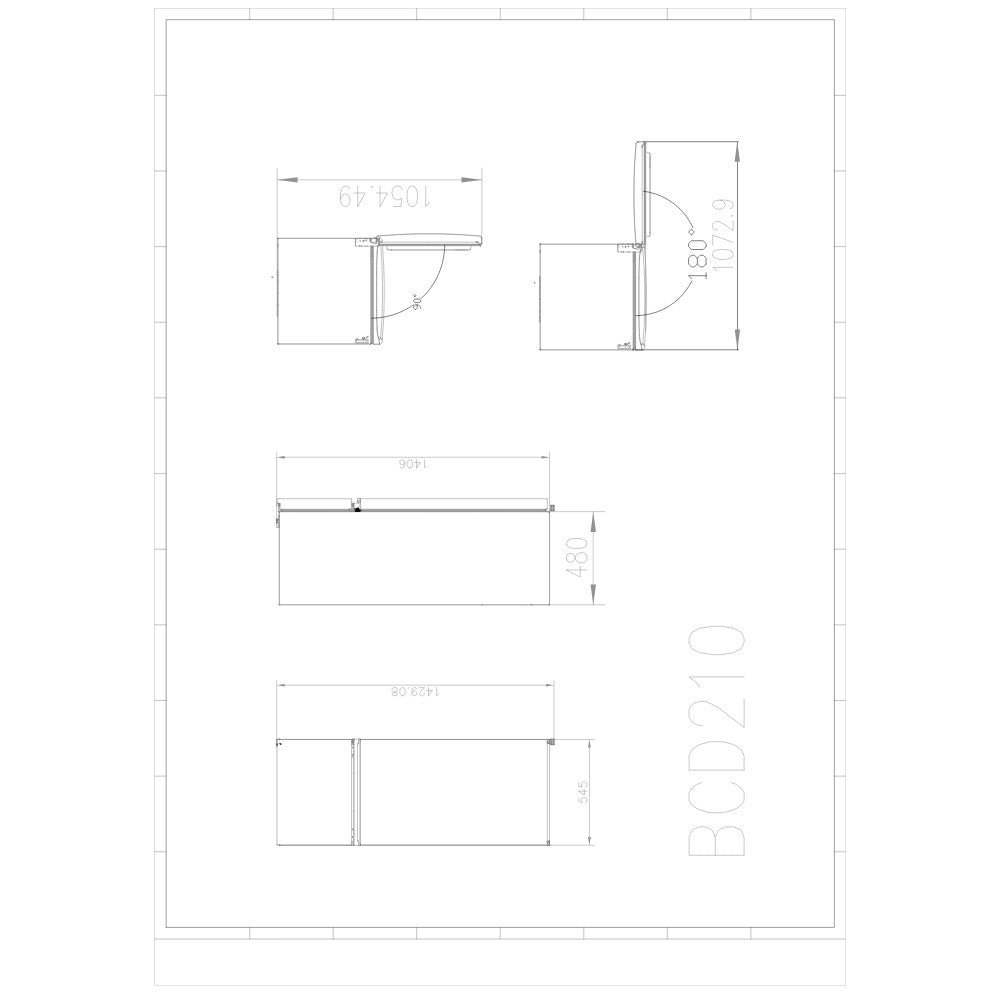 Frigorifero doppia porta freestanding MKRF241D55ESWH 2047L Master Kitchen bianco