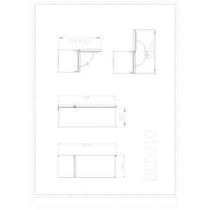 Frigorifero doppia porta freestanding MKRF241D55ESWH 2047L Master Kitchen bianco