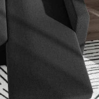 Divano angolare convertibile modulabile con chaise longue reversibile, contenitore e 3 cuscini per lo schienale, nero