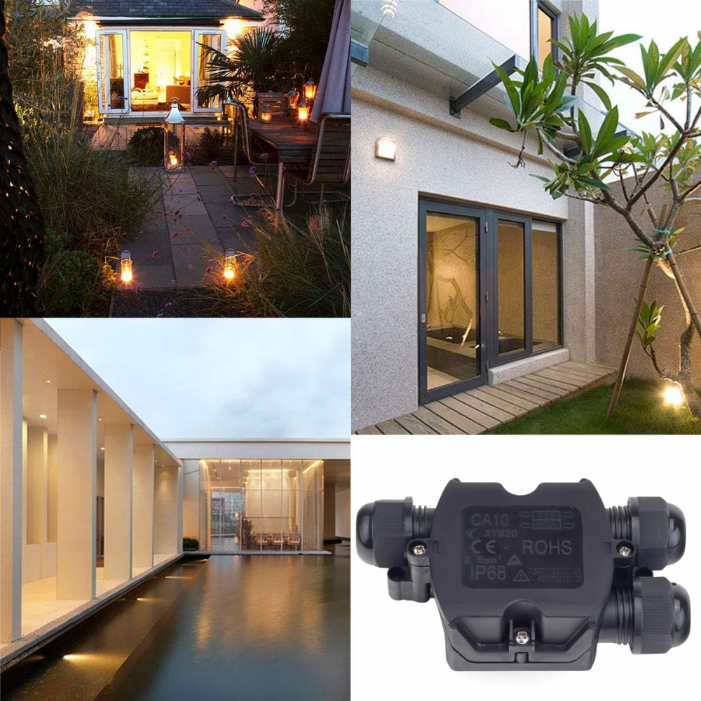 Optonica scatola giunzione impermeabile blocco terminale ip68 con divisore *** dimensioni 120 x 65 x 30 millimetri, c...