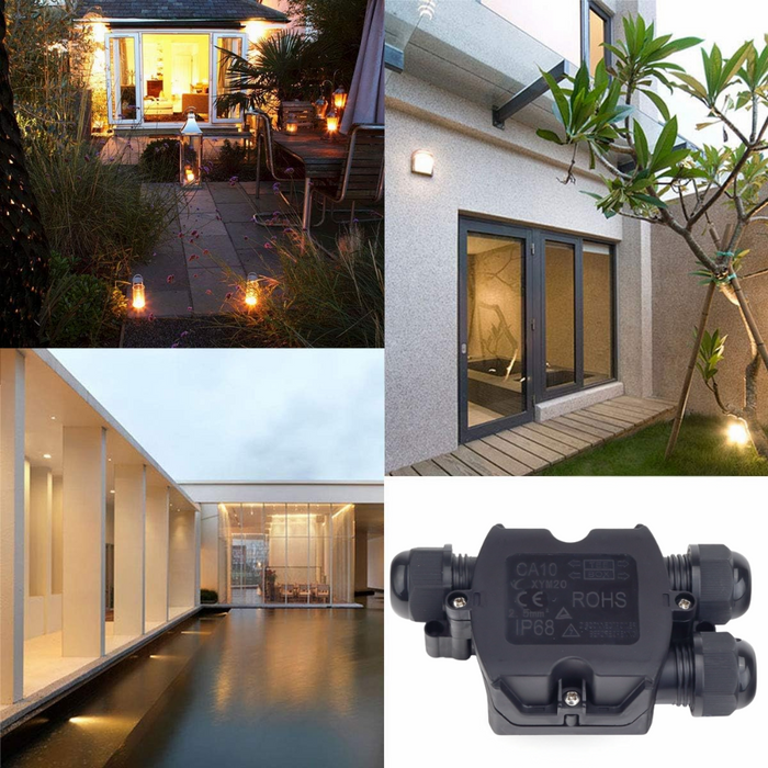 Optonica scatola giunzione impermeabile blocco terminale ip68 con divisore *** dimensioni 120 x 65 x 30 millimetri, c...