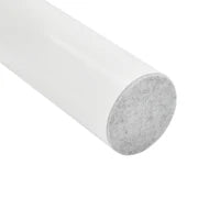 Tavolino da caffè irregolare a forma di osso, piano in MDF e gambe in PVC, con base in feltro, Bianco