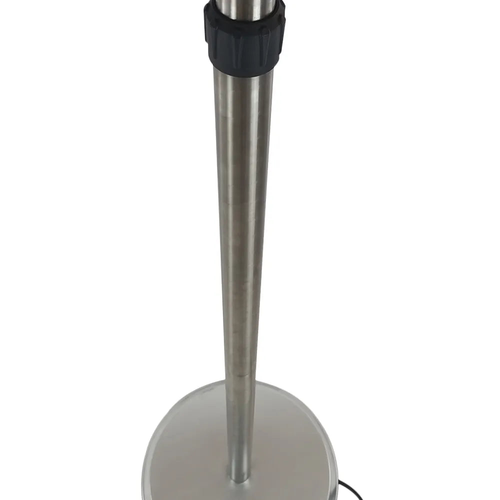 Tempo Style - Stufa Elettrica SATURNO | Fungo Riscaldante ad Infrarossi (3000W) dal Design Elegante | Ideale per Esterno/Interno (Alluminio)