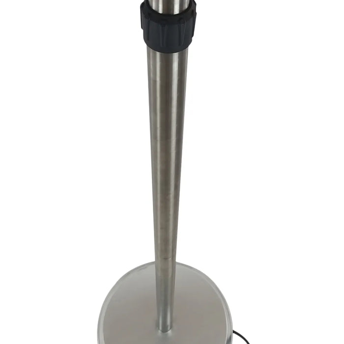 Tempo Style - Stufa Elettrica SATURNO | Fungo Riscaldante ad Infrarossi (3000W) dal Design Elegante | Ideale per Esterno/Interno (Alluminio)