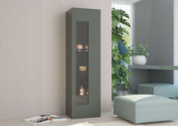 Mobile Vetrina DAIQUIRI L 45 x H 162 x P 34 cm grigio