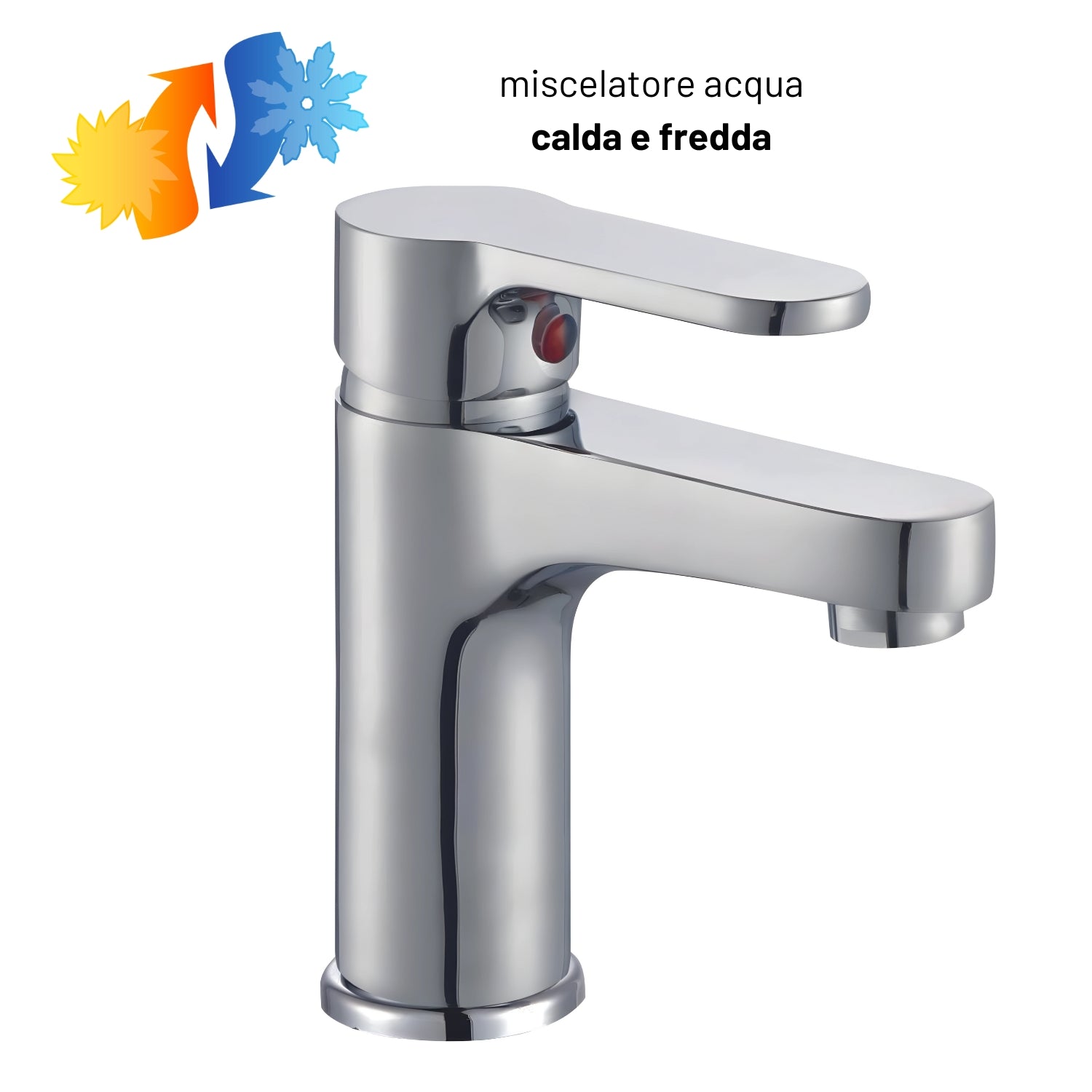 Miscelatore rubinetto lavabo cromato bagno casa *** confezione 1