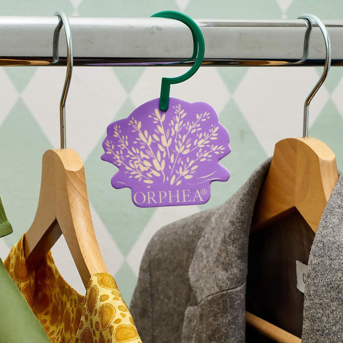 Emanatori Grandi Armadi, Protegge Lana e Vestiti, Agisce x 3 Mesi, 2 Diffusori, Lavanda Maillette,Orphea Salvalana