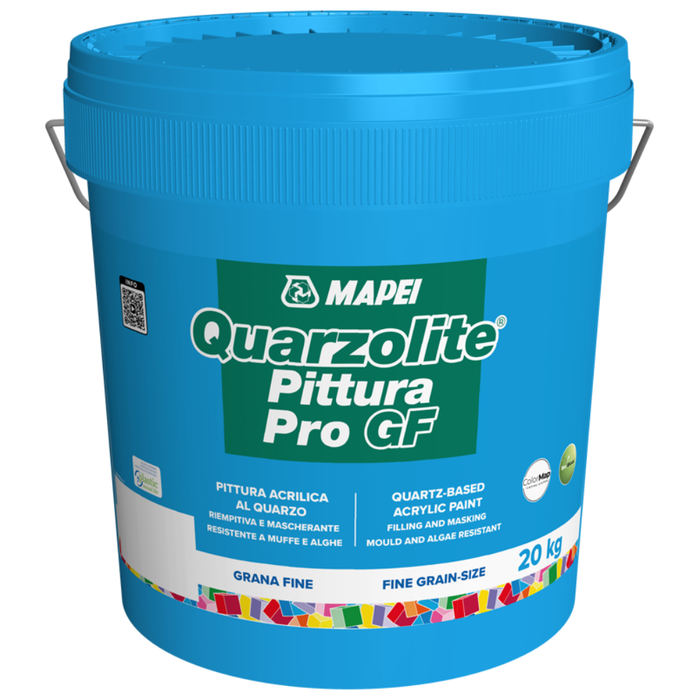 Quarzolite pittura pro gf mapei resistente per esterni e interni *** formato 5 kg, confezione 1