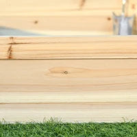 Letto per Orto Senza Base e con Struttura a Incastro, in Legno, 100x92x16cm