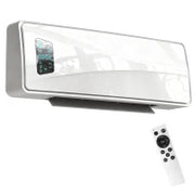 Stufa Elettrica a Basso Consumo da Parete 2000W con 3 Modalità Display LED Termostato Timer e Oscillazione Bianco