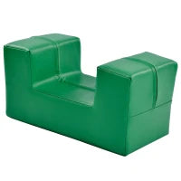 Set di 6 Grandi Blocchi da Costruzione per Giocare e Arrampicarsi con Scala e Scivolo, Adatto a Bambini in Età Prescolare e Neonati, Blocchi Morbidi e Colorati, Giallo