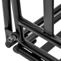 Panchina Sospesa a 2 Posti, Dondolo da Giardino in Metallo, 137L x 58l x 52H cm, Nero