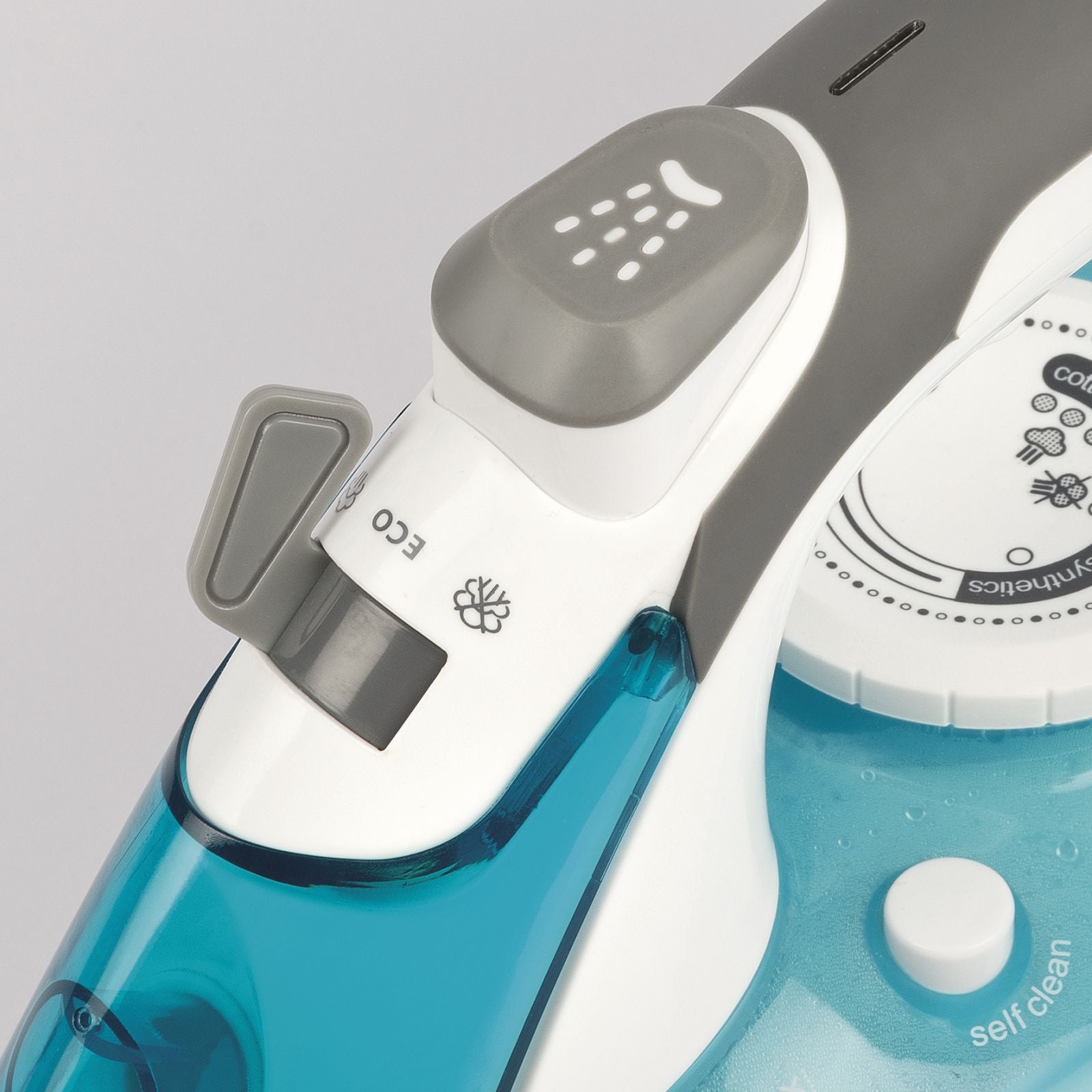 G3 ferrari g40021 ferro da stiro a vapore ermes, 2500 watt, piastra in ceramica, capacità 340cc, 150 g/min, funzione self-clean, anti-calcare e anti - sgocciolamento, 51 microfori, bianco/azzurro