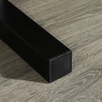 Porta Pesi con 2 Ripiani in Acciaio per Palestra, Casa e Ufficio, 94x52.5x82cm, Nero