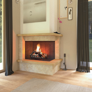 Camino gallipoli rivestimento focolare prefabbricato ghisa ds90 aperto a sinistra