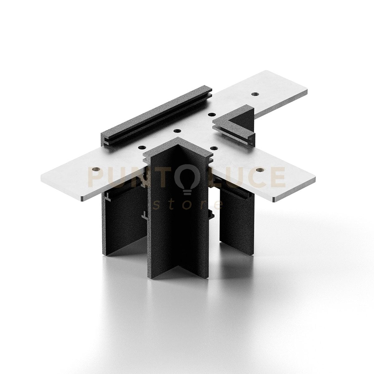 GAETA BI GT - GIUNTO A "T" NERO SOFFITTO/SOFFITTO PARETE/PARETE  PER ART. GAETA