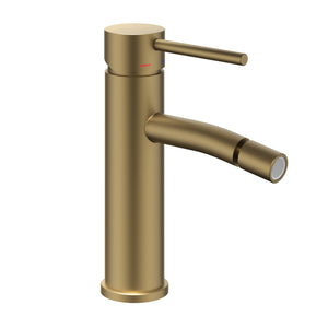 Miscelatore monocomando bidet jazz installazione rapida piletta click clack *** finitura- oro matt satinato, confezio...