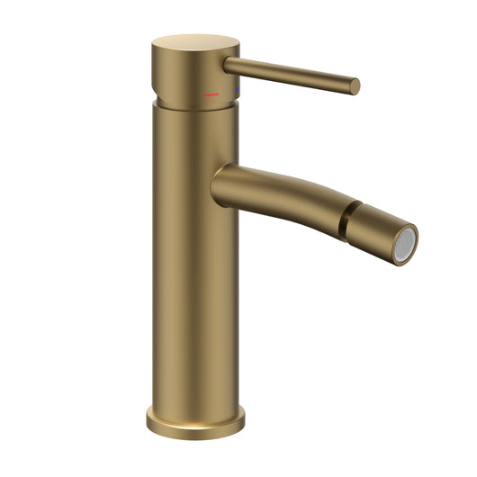 Miscelatore monocomando bidet jazz installazione rapida piletta click clack *** finitura- oro matt satinato, confezio...