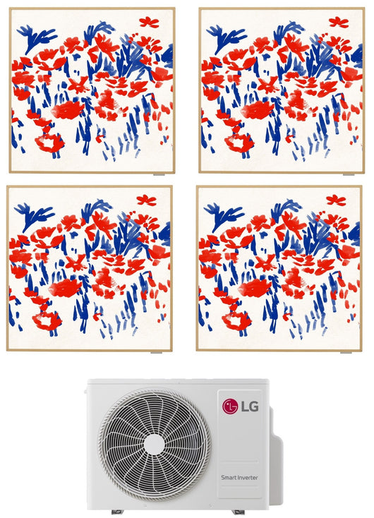 Condizionatore LG Quadri Split Inverter ARTCOOL GALLERY PHOTO 9+9+9+9 con MU4R25 R-32 Wi-Fi Integrato