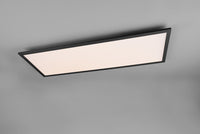 GAMMA PLAFONIERA LED 33,5W 3850lm, 2700 - 6500K RETTANGOLARE BORDO NERO CON TELECOMANDO MULTIFUNZIONE 80X30CM DIMMERABILE