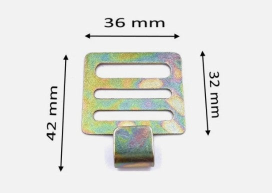 GANCIO FISSO TERMINALE PER TAPPARELLA 3 FER PZ200