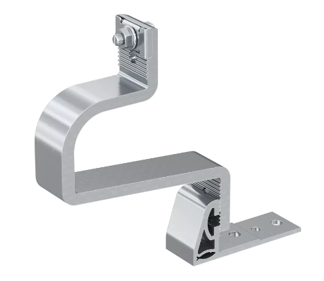 GANCIO IN ALLUMINIO PER TETTI INCLINATI CON RIVESTIMENTO IN TEGOLE RH 52-67 V AL A 2 REGOLAZIONI - CONF. 10 PEZZI - FISCHER