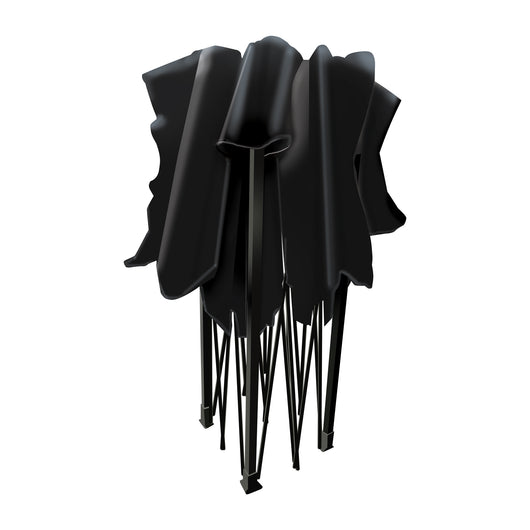 Tenda / Gazebo Per Giardino 3X3 Impermeabile Tendone Pieghevole Per Fiere E Mercati Colore Nero