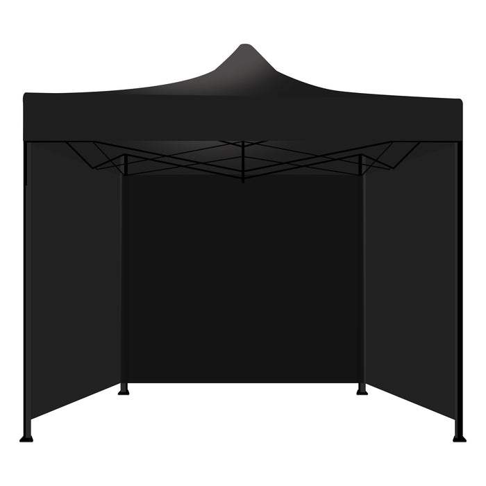 Tenda / Gazebo Per Giardino 3X3 Impermeabile Tendone Pieghevole Per Fiere E Mercati Colore Nero