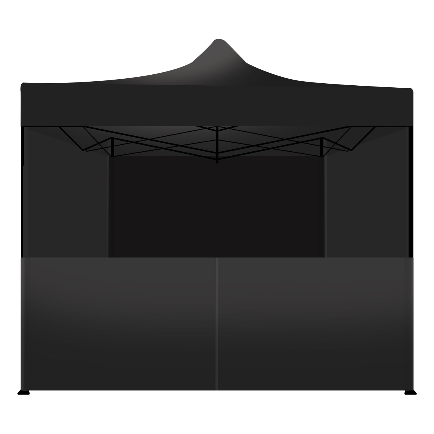 Tenda / Gazebo Per Giardino 3X3 Impermeabile Tendone Pieghevole Per Fiere E Mercati Colore Nero