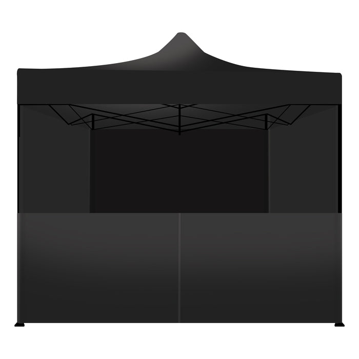 Tenda / Gazebo Per Giardino 3X3 Impermeabile Tendone Pieghevole Per Fiere E Mercati Colore Nero