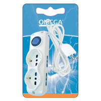 MULTIPRESA 2 SCHUKO 4BPRESE 10/16A 2P+T CAVO 1,5MT 3x1mm SPINA 16A