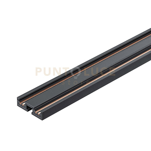 GBIN30- SISTEMA BINARIO MODULARE ELETTRICO-MECCANICO 48V DOPPIA PISTA SEZIONABILE DA SUPERFICIE MT2 NERO PIU TAPPI