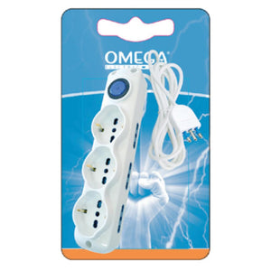 MULTIPRESA 3 SCHUKO 6BPRESE 10/16A 2P+T CAVO 1,5MT 3x1mm SPINA 16A