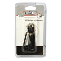 Set Chiavi a Brugola Esagonali in Cromo Vanadium 7 pz