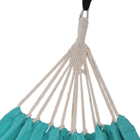 Amaca 210 x 150 cm doppia portata 300 kg per terrazzo balcone giardino campeggio esterno con borsa per trasporto cinghie e moschettoni turchese 12_0001599