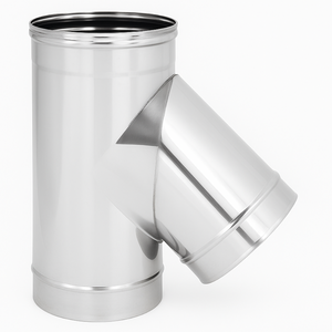 Raccordo braga 135° mono parete metallica spessore 0,5 mm canna fumaria *** misura Ø 180 mm, confezione 1