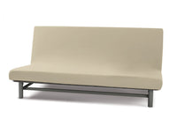 Copridivano Genius Queen Senza Braccioli In Tinta Unita - 2 Posti - Panna 1004