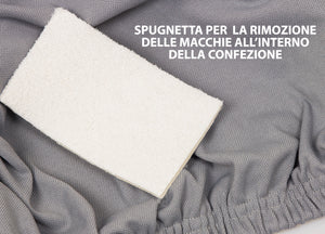 Copridivano Genius Con Penisola Chaise Longue Modello Swing Colore Grigio Sassi - Destra - Grigio