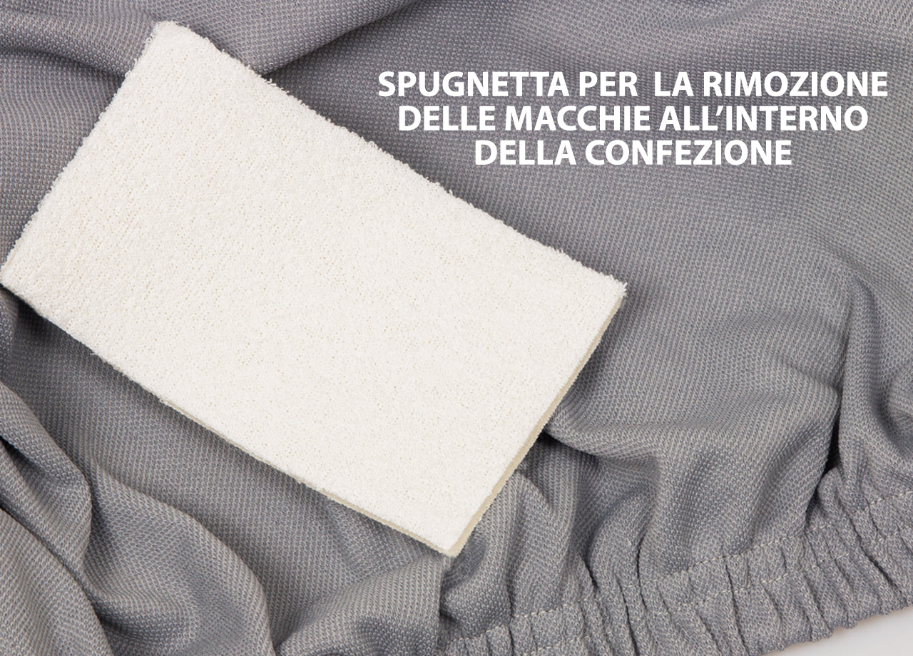 Copridivano Antimacchia Elasticizzato Protettivo Impermeabile Genius Tinta Unita - 3 Posti - Panna 1004