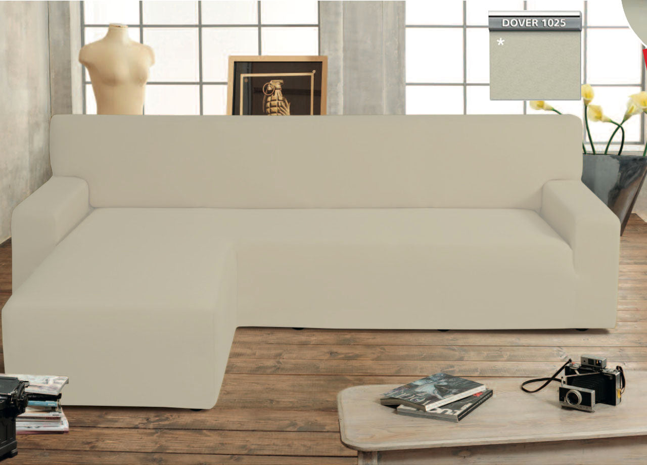 Copridivano Genius Con Penisola Chaise Longue Modello Swing Colore Dover - Sinistra - Dover