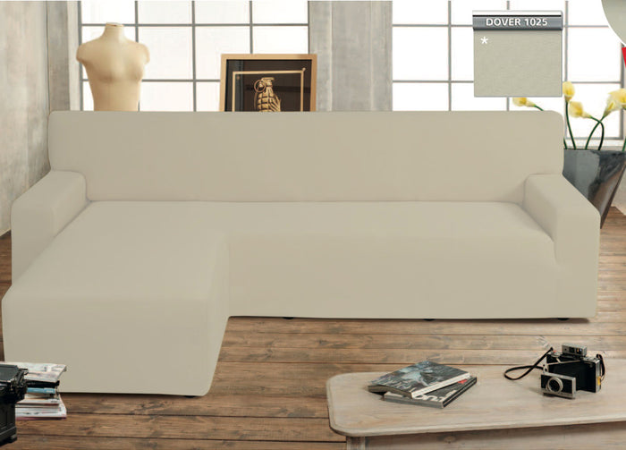 Copridivano Genius Con Penisola Chaise Longue Modello Swing Colore Dover - Sinistra - Dover